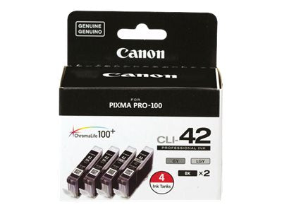8-Pack Compatible CLI-42 Ink Cartridge Set With LED Chip – For Canon Pixma Pro100 Pro-100