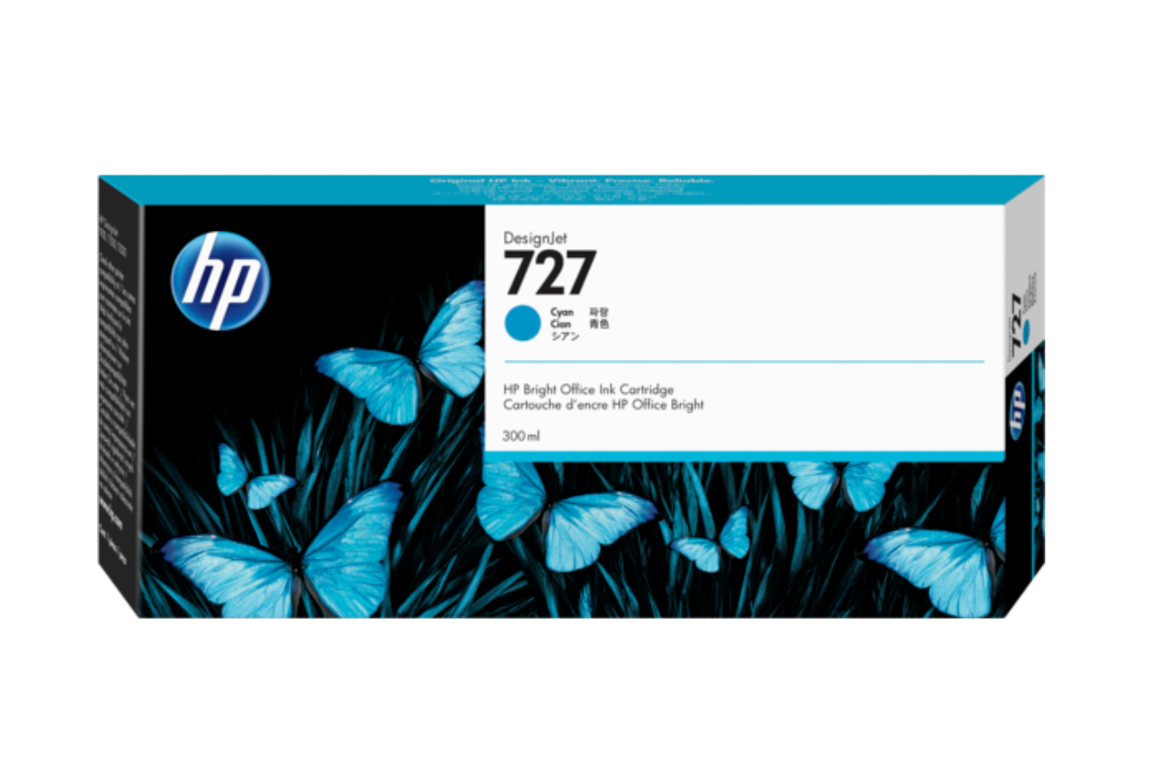 CYAN InkJet Ink for HP DESIGNJET T1500 300ml