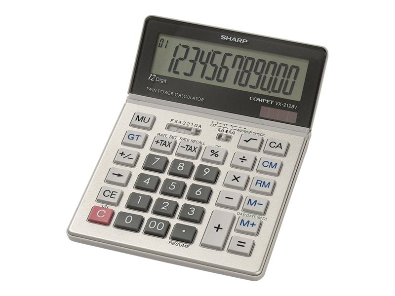 SHARP SILVER CALCULATORS VX-2128V