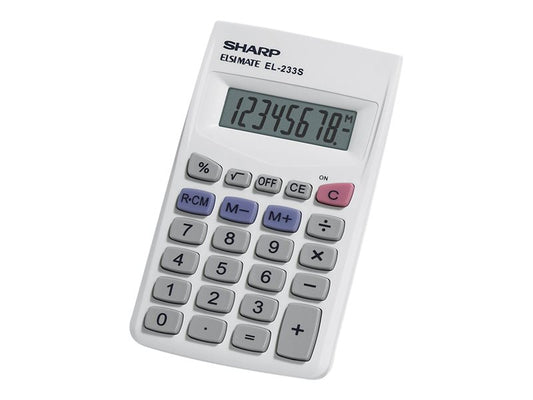 SHARP WHITE CALCULATORS EL-233SB;EL-240SB;EL-243SB