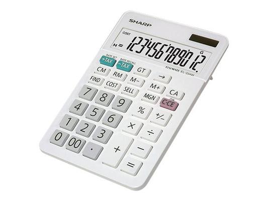 SHARP BEIGE CALCULATORS EL-334W;EL-344RB;EL-377WB